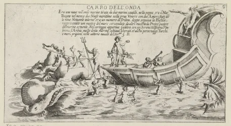 Triumphwagen des Sieneser Bezirks Onda (Triumphwagen für ein Festival in Siena 1632)