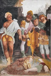 Detail des Martyriums der Heiligen Katharina