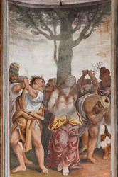 Detail des Martyriums der heiligen Katharina (Fresko)