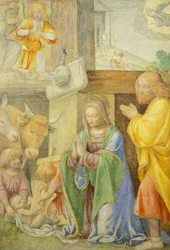 Geburt Christi und Verkündigung an die Hirten