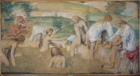 Nymphen beim Baden