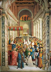 Krönung von Papst Pius II (Detail)