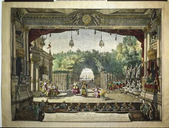 Ballett Der großmütige Türke aus Die galanten Indianer von Jean-Philippe Rameau im Wiener Burgtheater
