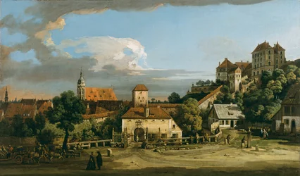 Pirna: Das Obertor von Süden, um 1760