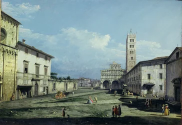 Die Piazza San Martino und Der Dom, Lucca, um 1747