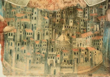 Ansicht von Florenz, Detail aus 