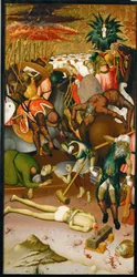 Vier Szenen aus dem Martyrium des Heiligen Georg