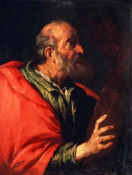 Kopf eines alten Mannes, der Apostel Petrus, 17. Jahrhundert