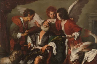 Tobias heilt die Blindheit seines Vaters, 1630-35
