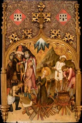 Das Martyrium der heiligen Lucia, von Bernat Martorell
