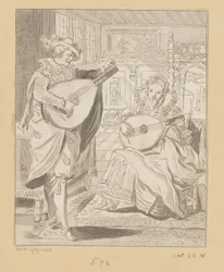 Musizierender Herr und Dame