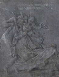 Liebespaar mit dem Teufel und Amor, 1503