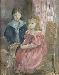 Doppelporträt von Charley und Jeannie Thomas, Kinder des Cousins des Künstlers, Gabriel Thomas, 1894