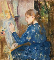 Jeune fille écrivant