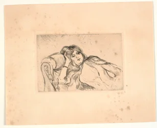 Frau liegend auf einem Sofa (Jeanne-Marie)