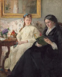 Die Mutter und Schwester des Künstlers, 1869-1870