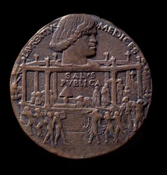 Bronzemedaille zur Pazzi-Verschwörung (1478)