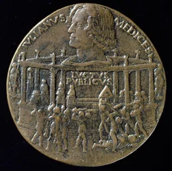 Medaille mit dem Kopf von Giuliano De