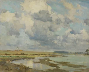 Wolken über dem Orwell