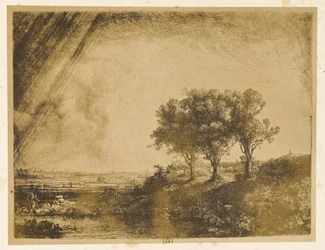 Die Landschaft mit den drei Bäumen