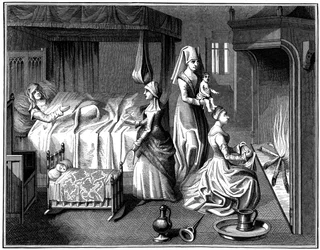 Das neugeborene Kind, 15. Jahrhundert 1849