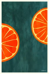 Lebendige Orangenscheiben