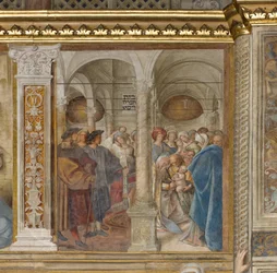 Zentrales Kirchenschiff, viertes nördliches Joch, Beschneidung