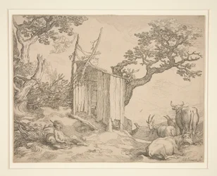 Ein Schuppen, Merkur und Argus