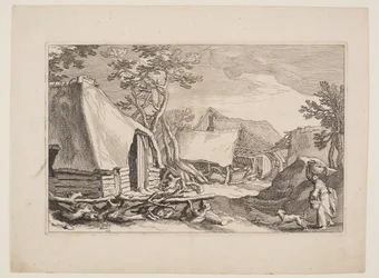 Tafel 18, aus Landschaften mit Bauernhäusern