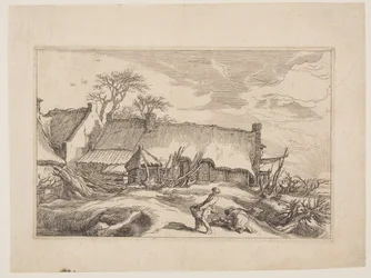 Tafel 4, aus Landschaften mit Bauernhäusern