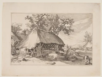 Tafel 7, aus Landschaften mit Bauernhäusern