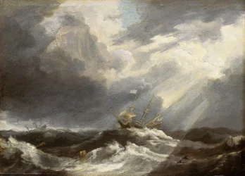 Sonnenlicht auf stürmischer See, ca. 1640er