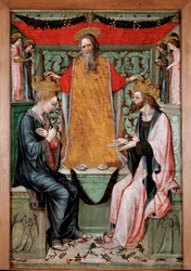 Die Krönung der Jungfrau Maria und Christus