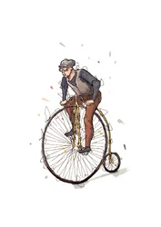 Vintage Hochradfahrer