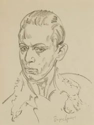 Porträt des Balletttänzers und Choreografen Sergey Lifar 1905-1986