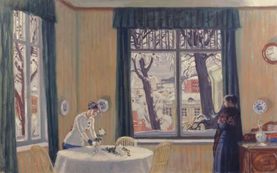 Im Zimmer. Winter, 1915