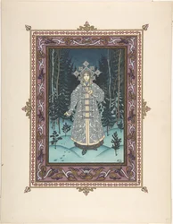 Illustration für das Märchen Snegurochka, um 1925