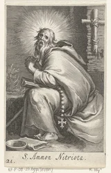 Heiliger Ammonius der Große als Einsiedler