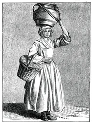 Eine Milchmagd, 1737-1742