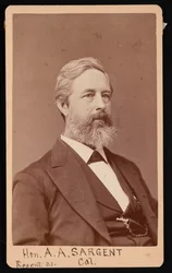 Porträt von Aaron Augustus Sargent 1827-1887, vor 1881