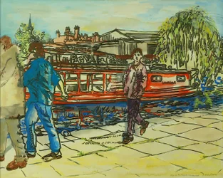 Jungen am Treidelpfad, Camden Lock