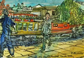 Jungen am Treidelpfad, Camden Lock