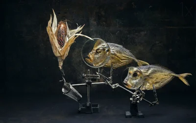 Kurioses Fischstillleben