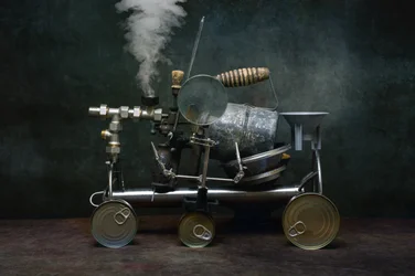 Steampunk-Dampfmaschine