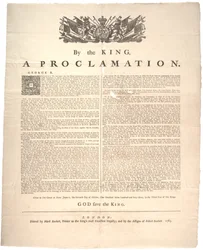 Eine Proklamation, 1763