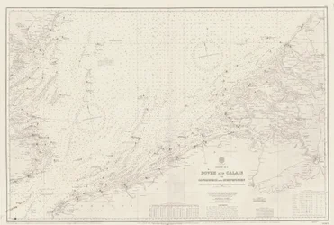 Karte des Gebiets von Dover und Calais bis Orfordness