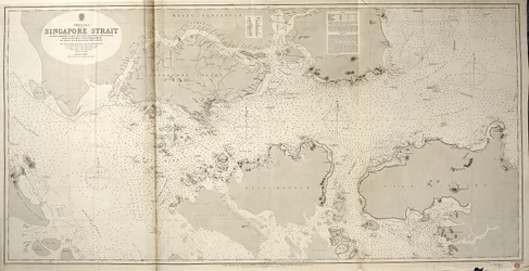 Chinesisches Meer SINGAPUR STRASSE von Staff Commander JW Reed Navg Lieuts TH Tizard... Unterstützt von den Offizieren der HMS Rifleman 1865-69