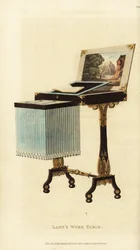 Eleganter Arbeitstisch einer Dame, Regency-Ära