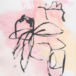 Fließende Rosa Abstraktion
