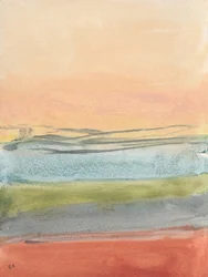 Warmer abstrakter Horizont